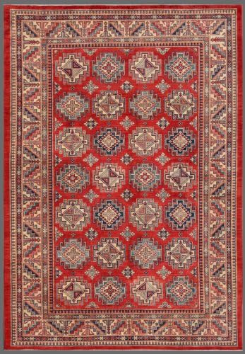 Red 8' x 12' Kazak Rug Hand Knotted Oriental Rug