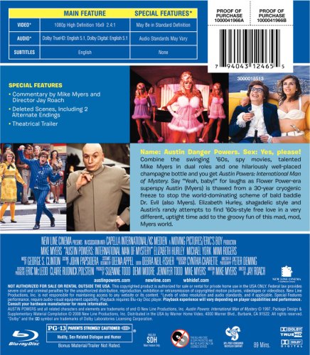 Austin Powers Collection: Shagadelic Edition Loaded With Extra Mojo (BD) [Blu-ray] image
