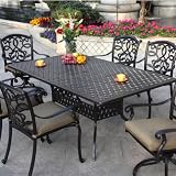Darlee Santa Monica 6 person Cast Aluminum Patio Dining Set Antique Bronze 61Fu4oXIwtL. SL160 Darlee Santa Monica 6 person Cast Aluminum Patio Dining Set Antique Bronze