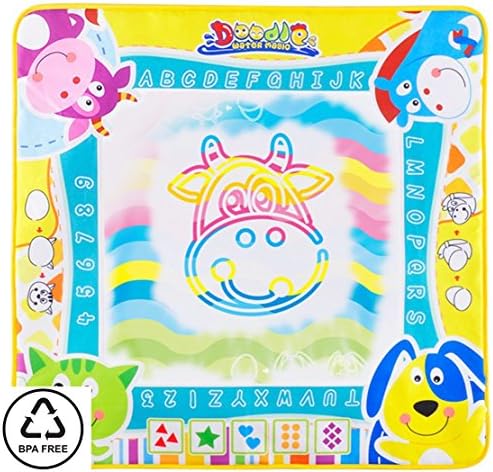 Edu Aquadoodle | The Most Fun and Educational Magic Doodle Board | Excellent ToImprove Your Child Creativity | Simple Usage With 4 Lovely Colors | Premium Quality Material With Sophisticated Confounding Technology | Let Your Child Explore Their Imagination Anytime, Anywhere | 433