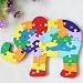 Autumn Fall Baby Kids Training Alphanumeric Cognitive Building Blocks Puzzle Elephant RS.1907.00
