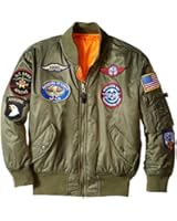 Alpha Industries Big Boys' MA-1 Bomber Jacket with Patches