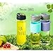 The Bottle TheJD Transparent Bucket Pail Water Bottle BPA Free Non-Toxic 550ml - 18oz (Tea-Bottle)