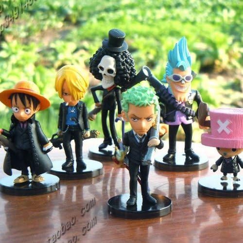 6 Japan Anime One Piece Pirates Luffy Zorro Chopper PVC Figure Set #4