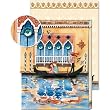 Gondola Venetian Palace Mini Notepad Magnet Closure