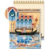Gondola Venetian Palace Mini Notepad Magnet Closure