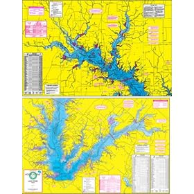 Laminated Topo Map of Lake Fork - With GPS Hotspots
