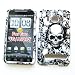 HTC EVO 4G (Sprint) Rubberized Snap-on Protector Hard Cover "Skullerific" Design