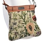 Floral Tapestry Crossbody Bag