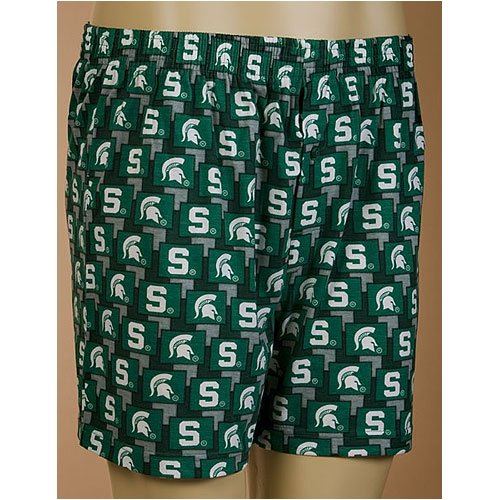 Michigan State Spartans NCAA Mens Pattern 2 Boxer Shorts