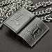 Death Note Metal L Logo & Book Pendant Necklace Cosplay