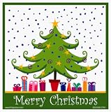 Merry Christmas Tree Car Magnet