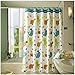 Sfoothome Animals Tortoise and Fish Printed Pattern,Mildew Proof and Water Proof Polyester Fabric Shower Curtain for Bathroom (72 Inch by 72 Inch) ¡­