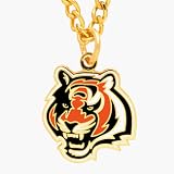 Cincinnati Bengals Chain Necklace with NFL Team Logo Pendant