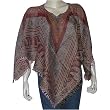Girls Ponchos in Wool Jacquard Design 40 x 40 inches (pnch287)