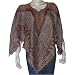 Girls Ponchos in Wool Jacquard Design 40 " x 40 " (pnch287)