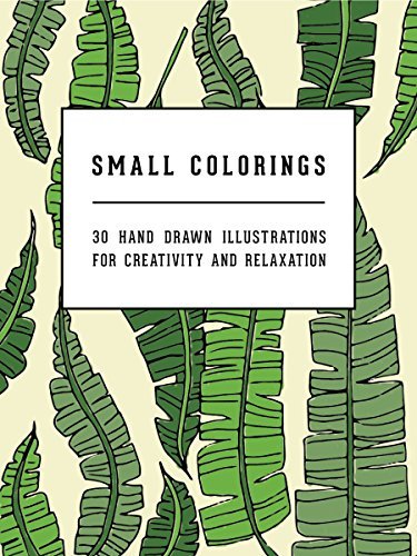 Adult Coloring Book - Small Colorings - pocket size 6