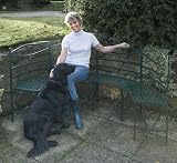Semi Circle Garden Bench (476)-Relax in your garden