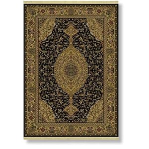Shaw Area Rugs: Kathy Ireland Essentials Rug: Provencal: Ebony: 9'3x13'2 Rectangle