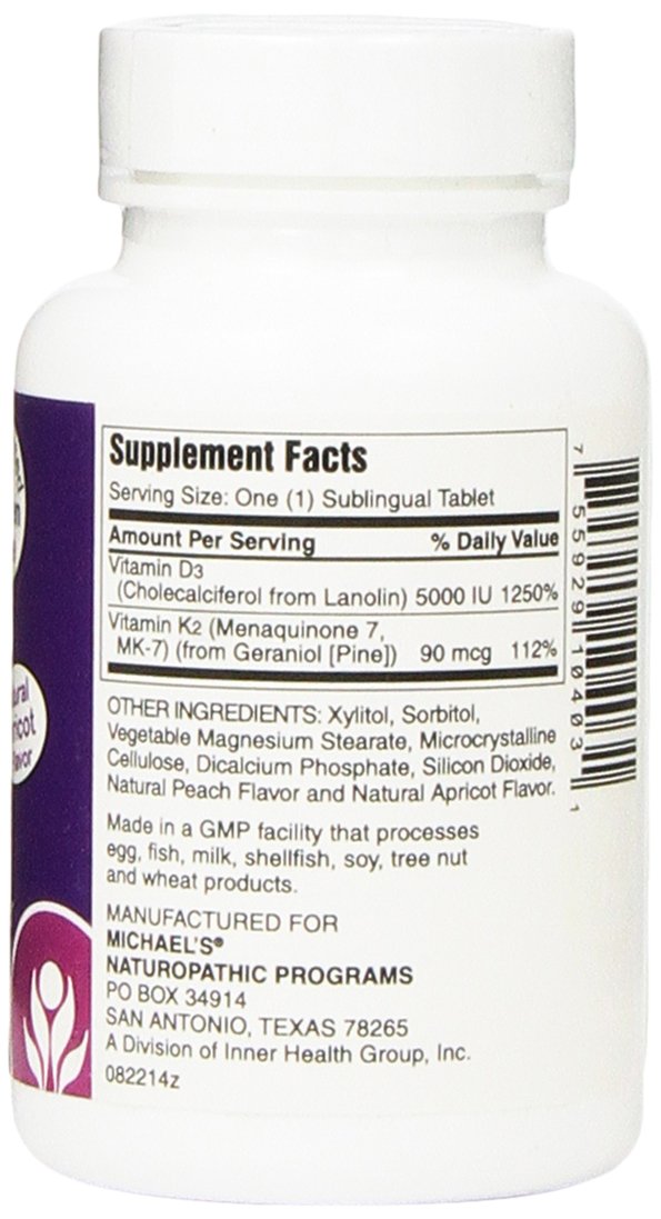 Amazon.com: Michael's Naturopathic Progams Vitamin D3 5000 IU with ...
