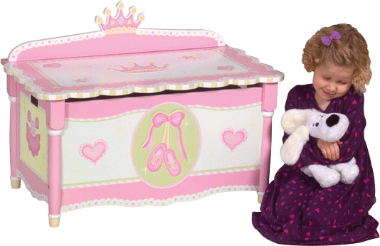 Lambs & Ivy Swan Lake Toy Box By Guidecraft