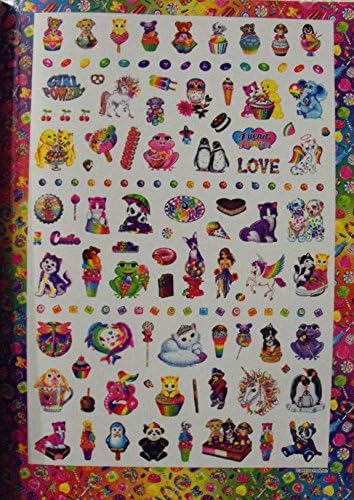 Bundle-Lisa Frank Coloring and Activity Book 80 Page with Stickers. Plus One Pack of Twist-Up Crayons