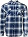 Fresh Brand Men's Plaid Flannel Checkered Long Sleeve Shirt