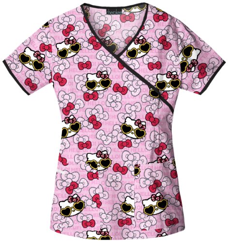 Cherokee Tooniforms Mock Wrap Scrub Tops