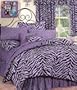Purple Zebra Bed In A Bag Set