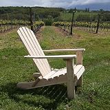 Adirondack Folding Chair Fully Assembled in Natural Wood Kitchen & Housewares