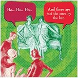 Funny Holiday IMproper Greeting Beverage Napkin-HO HO HO