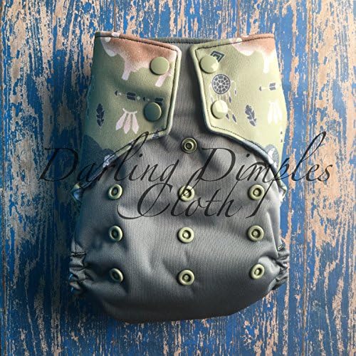 Buffalo Split Print Pocket Diaper