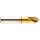 Magafor 0895 Series Cobalt Steel Titanium Nitride (TiN) Combination Spotting Drill and Countersink Bit, 2 Flute, 90 Degrees Cutting Angle, 0.630" Cutting Length