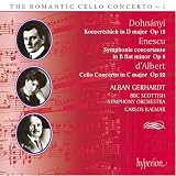 Dohnányi: Konzertstück Op. 12; Enescu: Symphonie Concertante Op. 8; d'Albert: Cello Concerto Op. 20