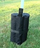 Set of 6 Weight Bags for EZ Up, Pop up Tent Gazebo Canopy Black