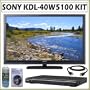 Sony BRAVIA� W-Series KDL-40W5100 40-Inch 1080p 120Hz LCD HDTV + DVD Accessory Kit