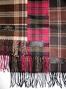 100% Cashmere Wool Velvety Feel Plaid Design Scarf / Muffler - 30+ Plaid Designs ( FREE SHIPPING ! )