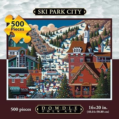 Ski Park City 500pc 16x20 Jigsaw Puzzle by Eric Dowdle