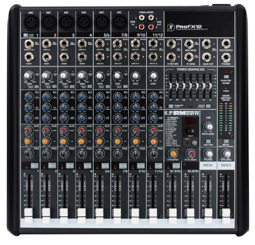 Mackie PROFX12 12- Channel Compact Effects Mixer with USB