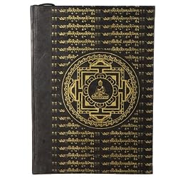 Handmade Buddha Mandala Journal Black