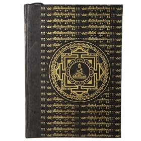 Handmade Buddha Mandala Journal Black