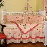 Hoohobbers 4-Piece Crib Bedding, Butterflies