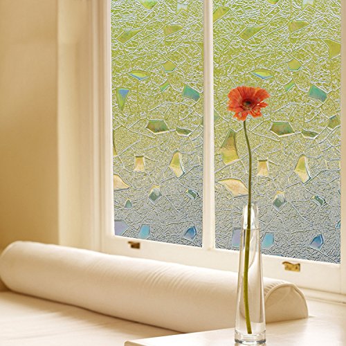 Removable Selfadhesive 3D Static Frosted Privacy Cling Glass window