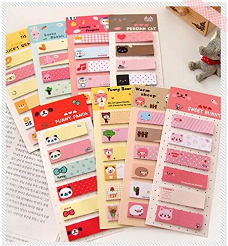Cute Cartoon Sticker Office Post It Bookmark Marker Memo Index Tab Sticky Notes
