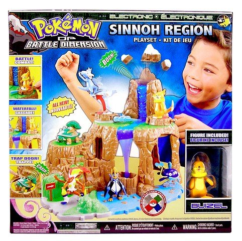 61G279szdfL Pokemon Diamond & Pearls Battle Dimension Electronic Sinnoh Region Playset Version 2 (Comes with 1 exclusive Buizel mini figure)