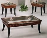 3 Piece Cherry Occasional Table Set By Coaster Furniture