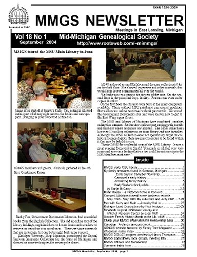 Mid-Michigan Genealogical Society Newsletter