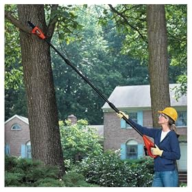 Black & Decker 18-Volt Cordless Electric Pole Chain Saw, 8-Inch Bar #NPP2018