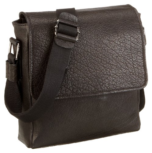 Bodenschatz Messenger Bag A4 8-305 SP 01, Herren Umh&auml;ngetasche, schwarz, (black), 24x5,5x29