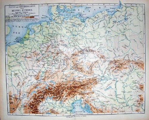 Map Of Eastern Europe 1900. Atlas German Meyers 1900 Map
